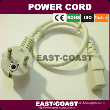 High quality White laptop power cable lead